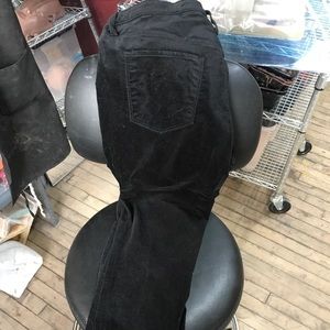 Mossimo denim crushed black velvet pants.